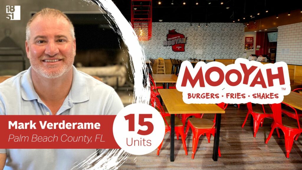 MOOYAH franchisee Mark Verderame of Palm Beach County, Florida